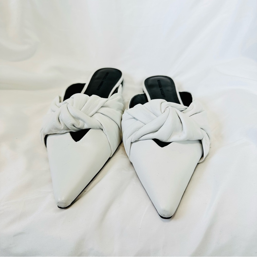 Rebecca Minkoff Coretta White Leather Mules - Picture 7 of 17